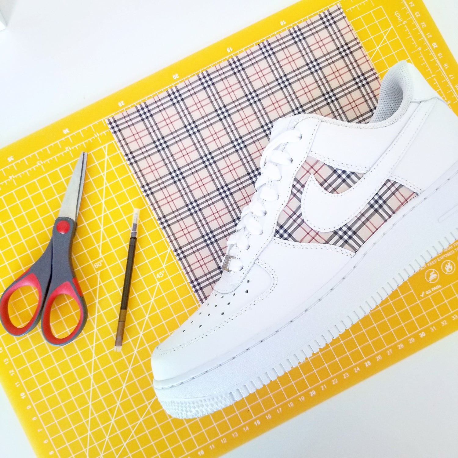 Grey Plaid Tartan Sneakal Sheet – Sneaker Decals