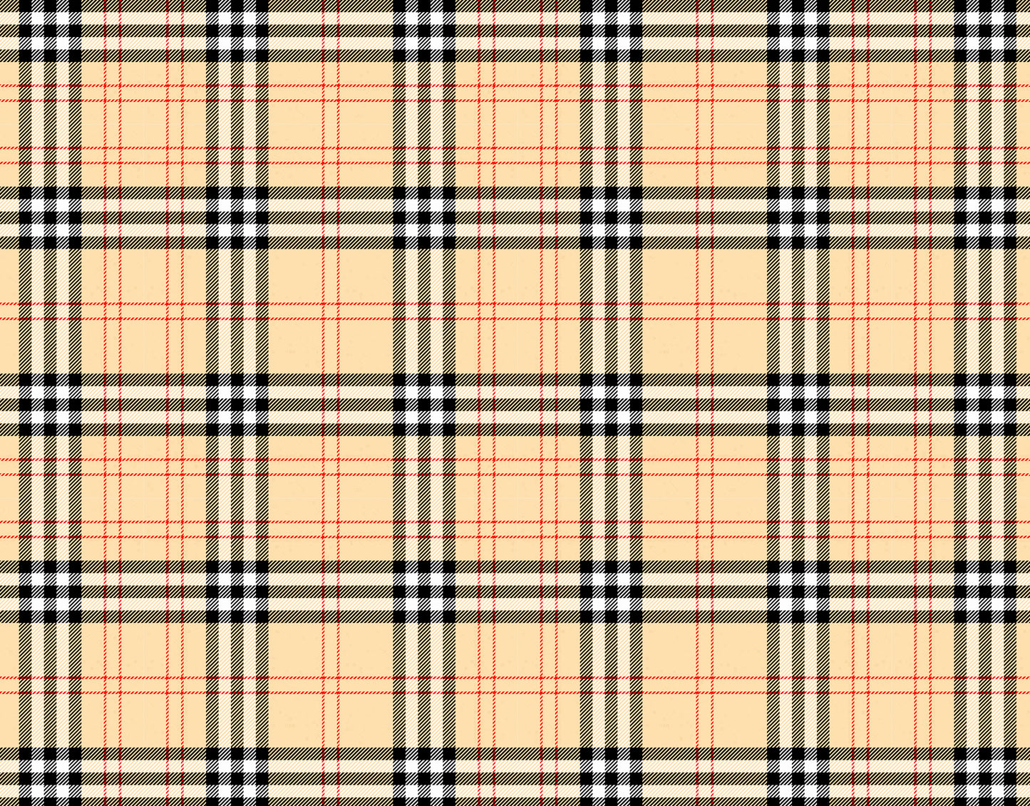 Tan Plaid Tartan Sneakal Sheet